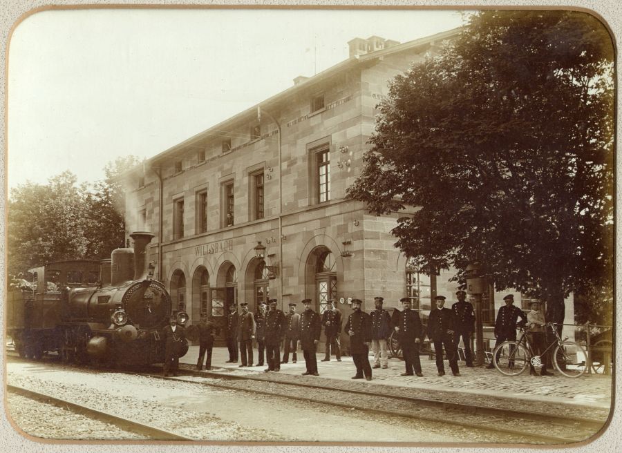 Bahnhof Willsbach vor 1907