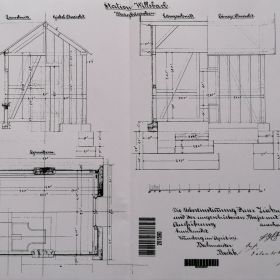 Gleiswaaghäuschen - Plan 1870