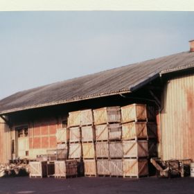 Güterschuppen - Seitenansicht 1990